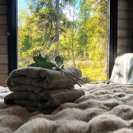 Lapland Landscape Xxl With Nature View, Sauna, Fireplace & Kitchen, Sodankylae, Luosto, Fell Village *